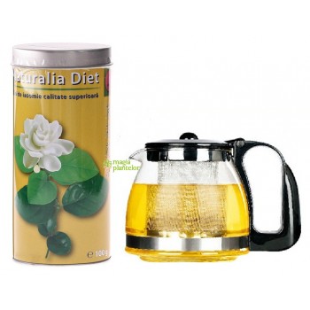 Ceai de iasomie 100 G + ceainic infuzor 12500 ML - Naturalia Diet